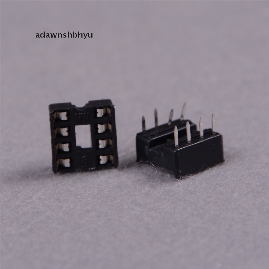 Adawnshbhyu 100PCS Soket Adapter IC DIP Pitch 8 Pin Tipe Solder