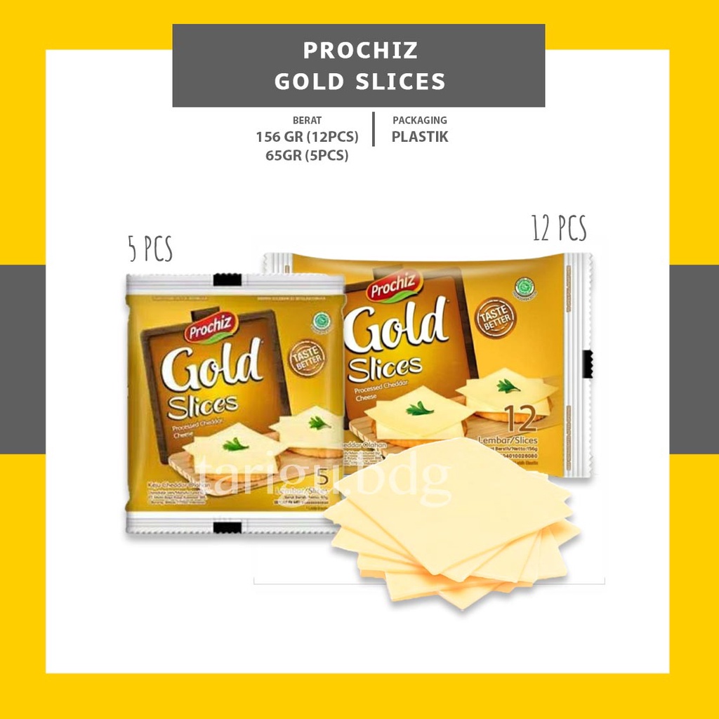 Jual PROCHIZ GOLD KEJU SLICE - KEJU SLICE CHEDDAR CHEESE - KEJU LEMBAR ...