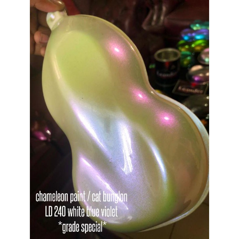 biang cat bunglon grade special 10ml chameleon LD 240 white blue violet leander