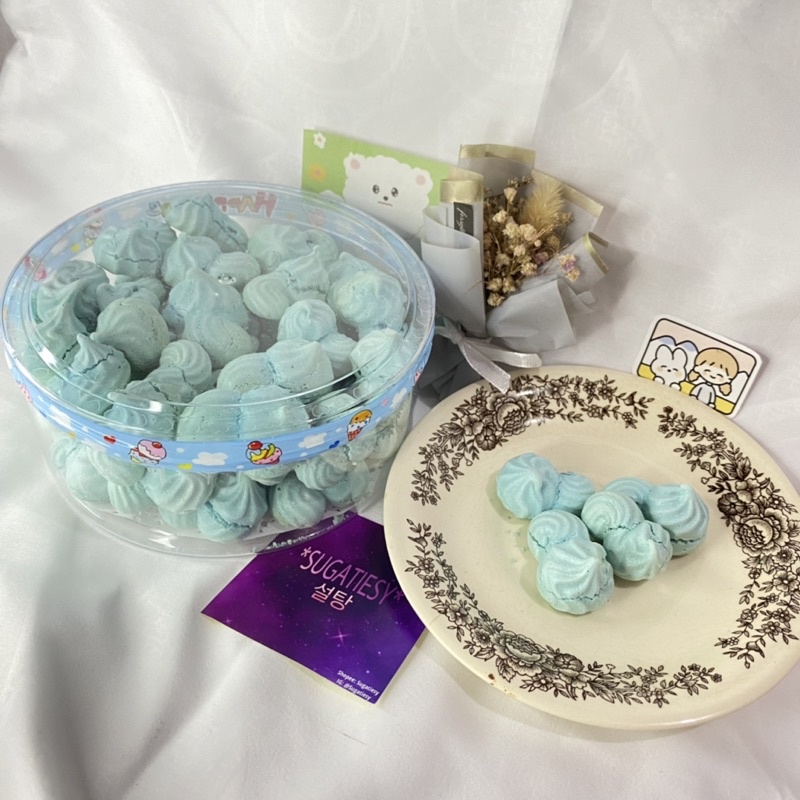 

Maringue Cookies Blue Mint (Read Deskripsi)