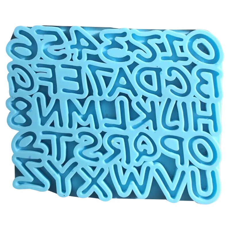 SIY  Alphabet Epoxy Resin Mold English Letters Number Pendant Casting Silicone Mould DIY Crafts Jewelry Making Tools