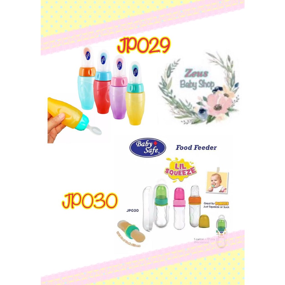 Baby Safe JP029 JP030 Botol Sendok Makan Bayi / Bottle Spoon Babysafe / Feeding Soft Feeder Easy Squeezy