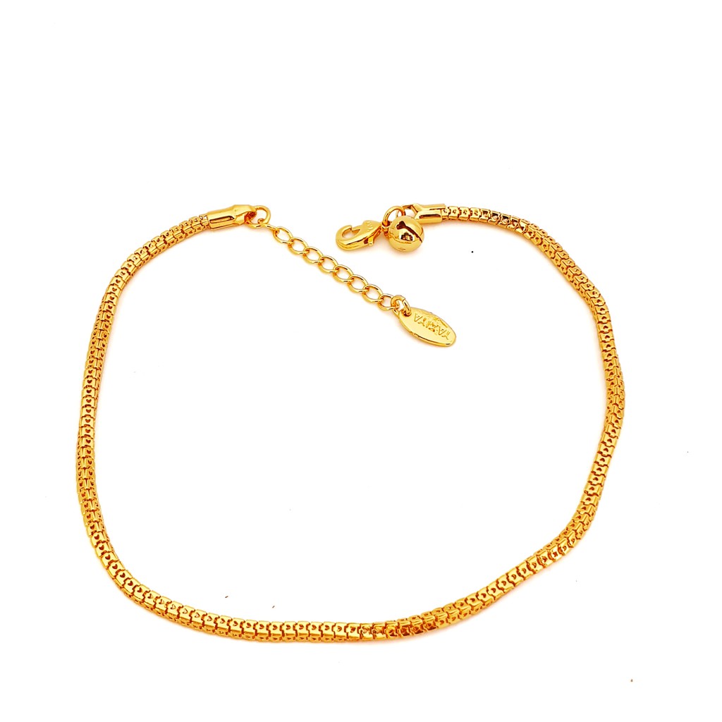  Gelang  kaki tali emas  tipis  24k n1523 Shopee Indonesia