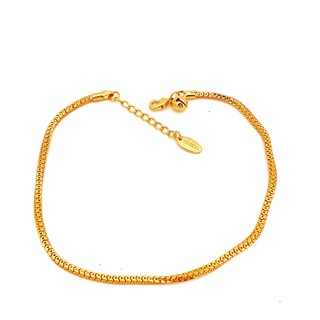 Image of Gelang kaki tali emas tipis 24k n1523