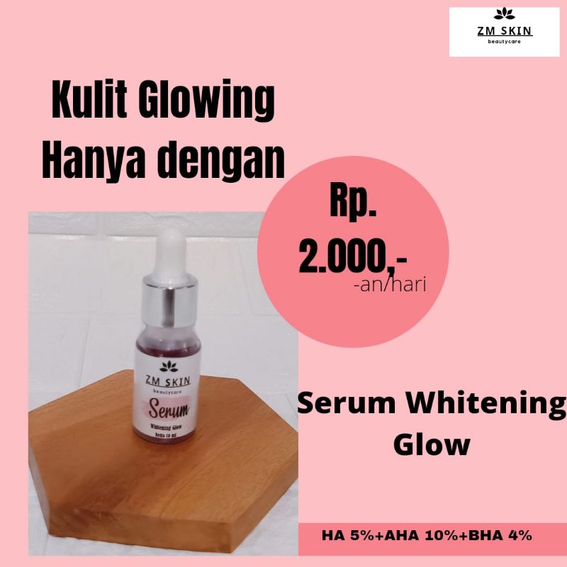 serum whitening glow zm skin beauty care