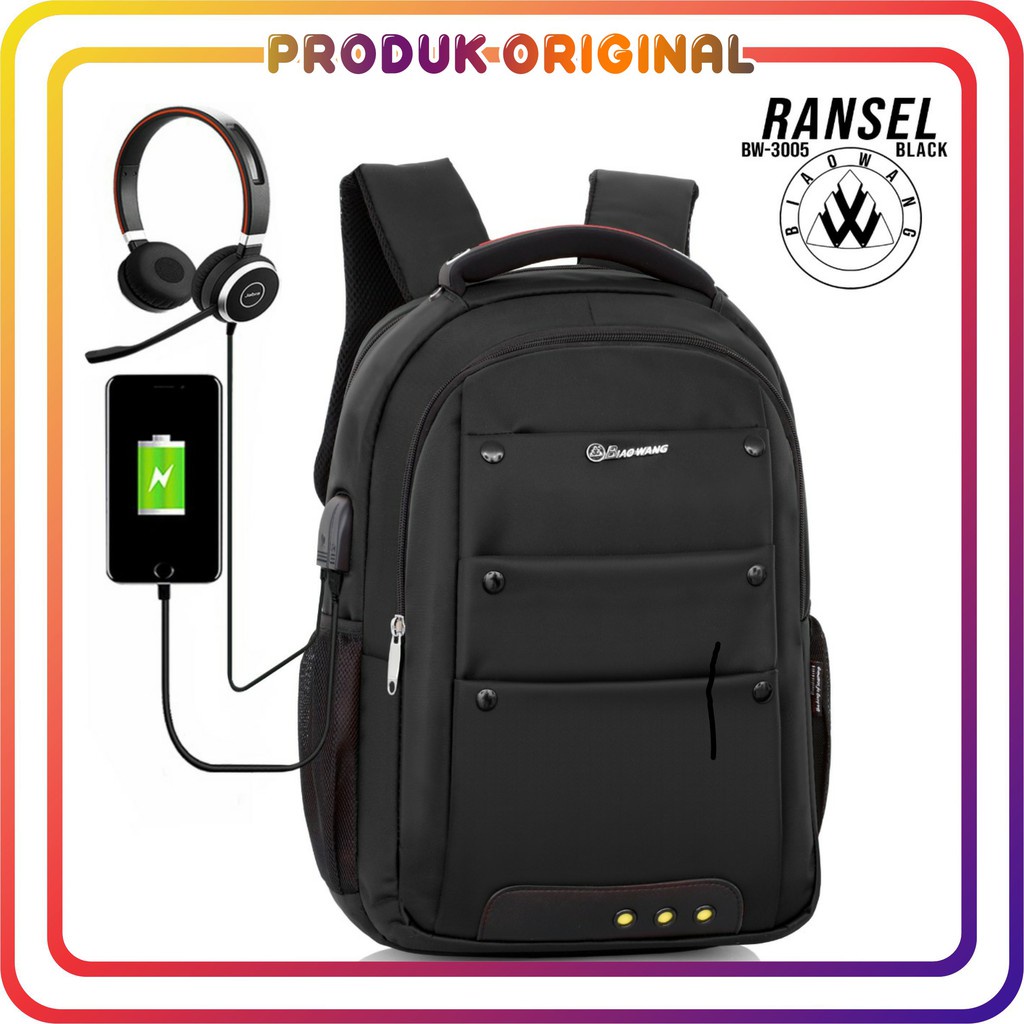 COD TAS RANSEL BIAOWANG 3005 PRODUK IMPORT NYLON WATERPROOF