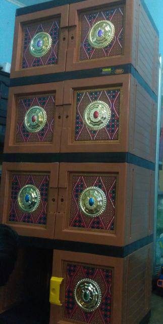 Lemari Plastik / Laci / Lemari Pakaian / Rak Serbaguna Portable  Susun 4 By Gojek