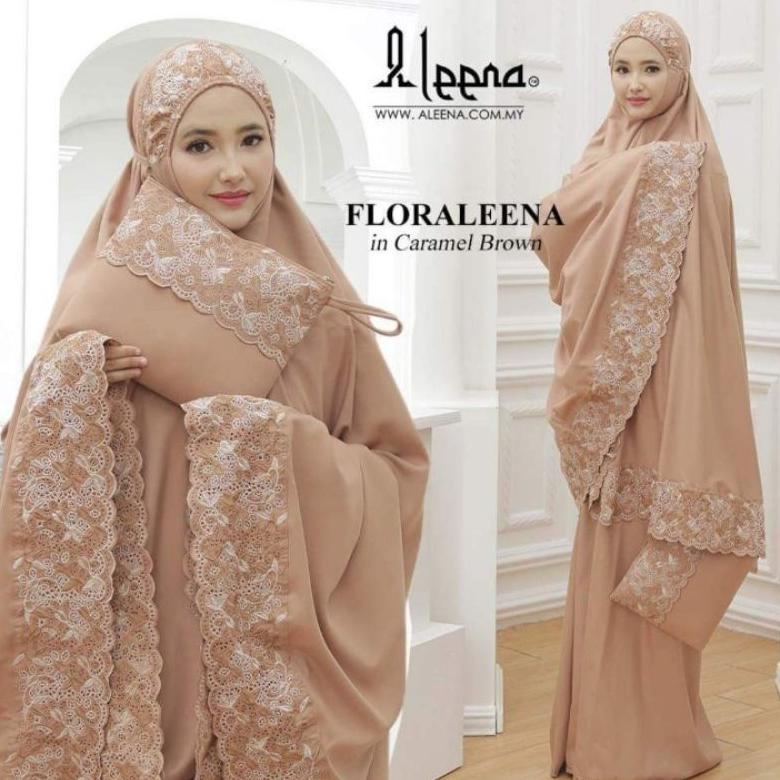 Mukena Dewasa Syahbani Tas Khadijah Katun Bordir Jumbo Adem Floraleena mukena khadijah renda twotone