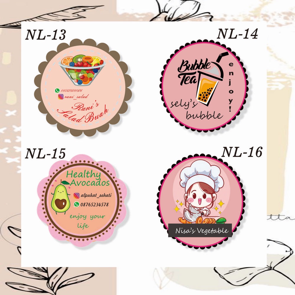 

CETAK STIKER LABEL KEMASAN MAKANAN DAN MINUMAN SEHARI JADI!