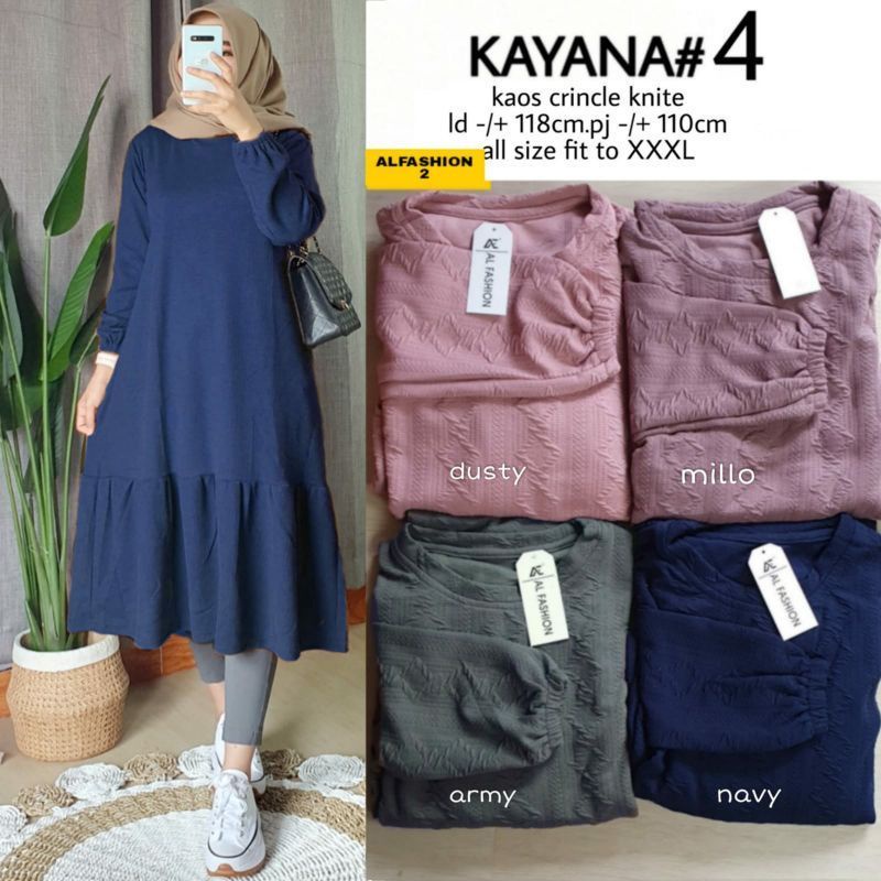 Kayana Tunik - Tunik Knit Rajut LD 106+ / Midi Dress / R.13 -  323-6531