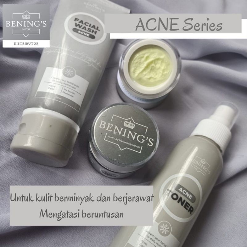 Paket Bening Acne Skincare / Perawatan Kecantikan Termurah BPOM Berkualitas
