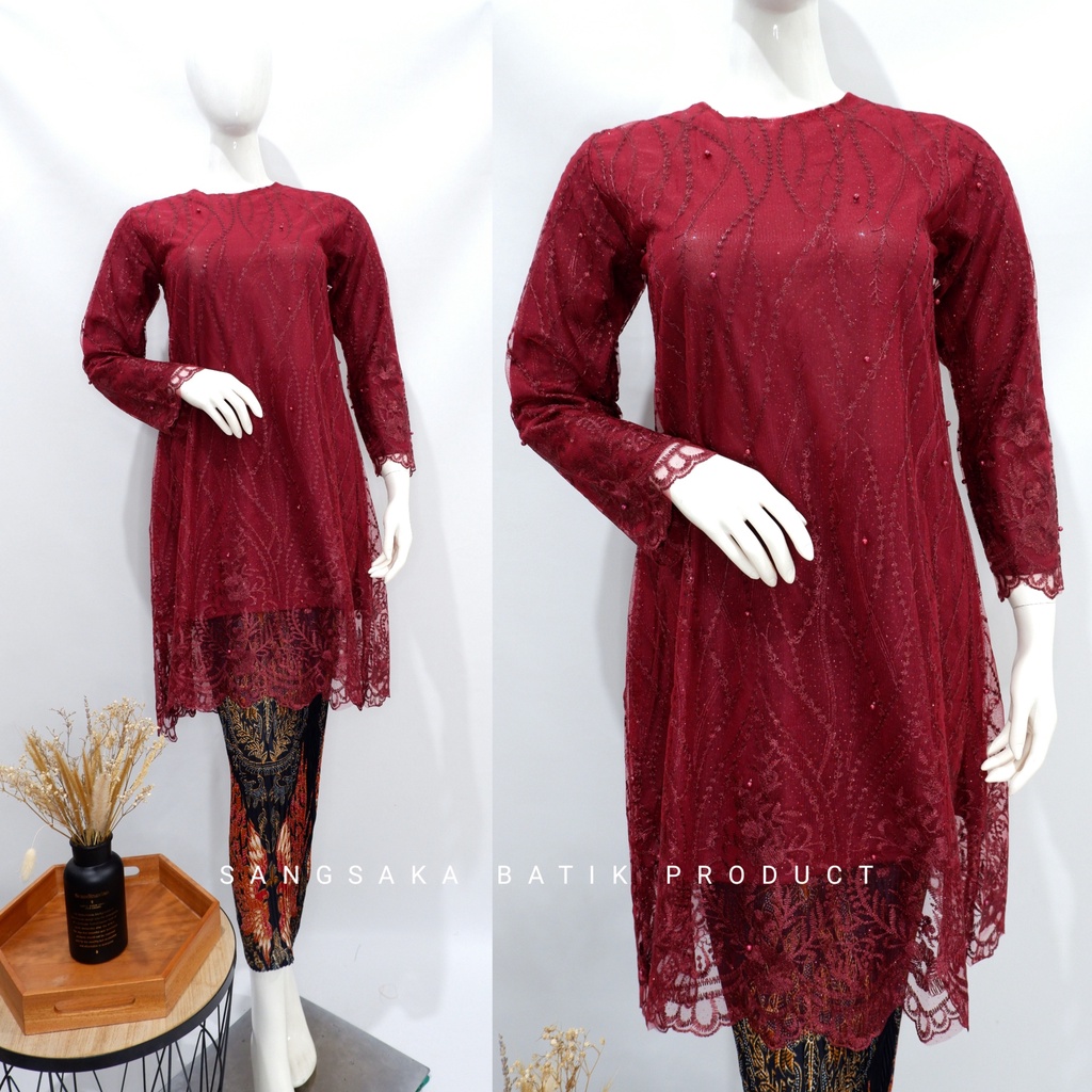 Kebaya Tunik / Tunik Brokat / Kebaya Modern / Kebaya tile / Kebaya Favorite / Batik Couple