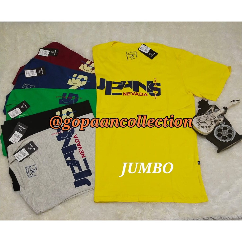 (PROMO) Kaos Nevada Jumbo - Kaos Oblong - Kaos Premium - Kaos Pria - Kaos Wanita - Kaos Distro - Ful