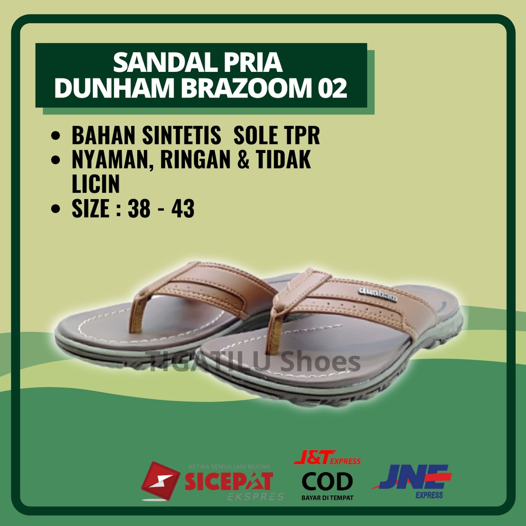 Sandal Sendal Jepit Pria Cowok Dewasa Casual Murah Dunham Brazoom 02