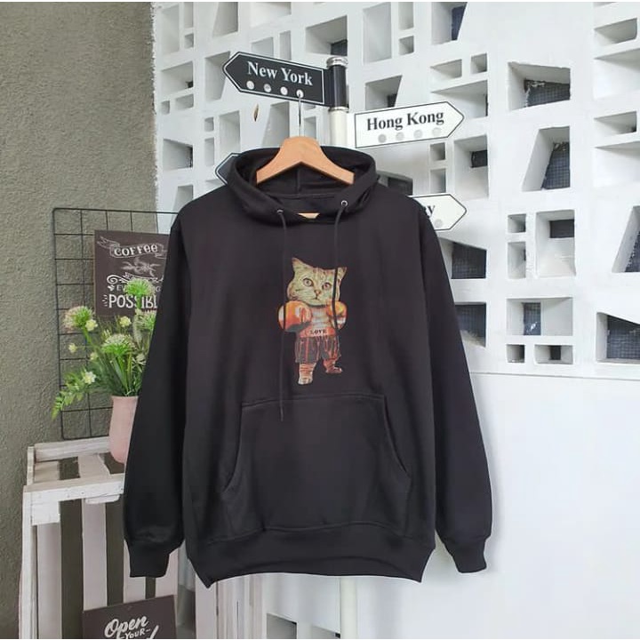 Sweater Pria Termurah Berkualitas - Boxing Cat