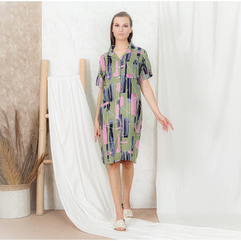 Amro dress sleepwear rayon premium daster