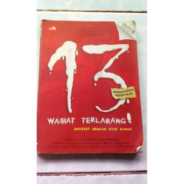 buku book 13 wasiat terlarang dahsyat dengan otak kanan ippho santosa