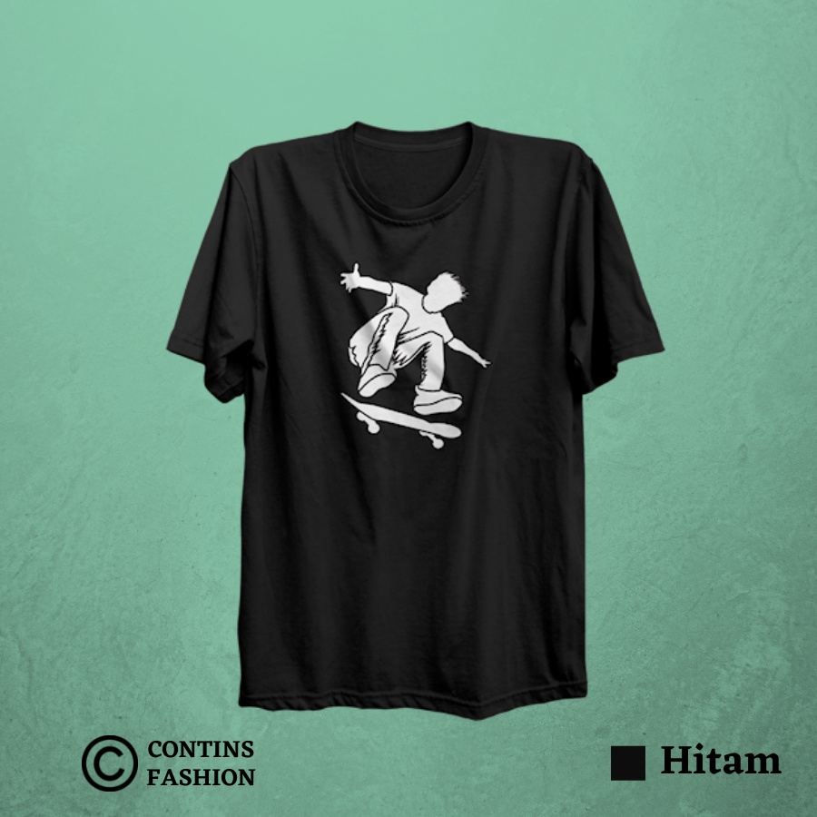 Kaos T-Shirt Pria Distro Ollie Skate board Skateboard - Kaos cowok T shirt pria kualitas premium Exp