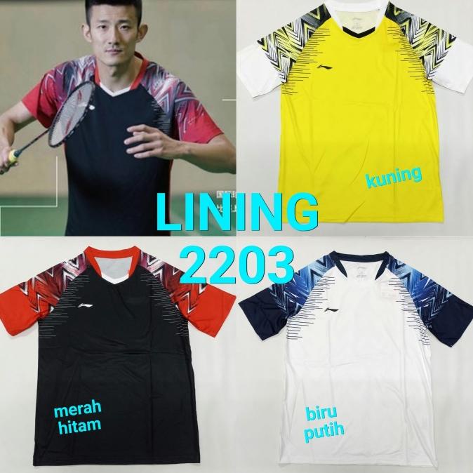 Baju kaos olahraga Lining L 2203 badminton bulutangkis