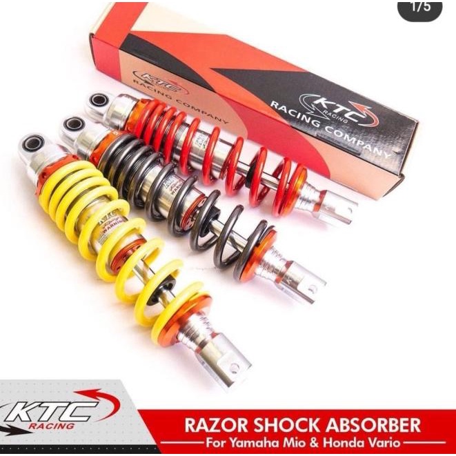 →kw Shock Belakang KTC Racing Xeon Beat Scoopy Fino Vario Mio Soul Gt Dll - Merah  Model Keren ★★★.