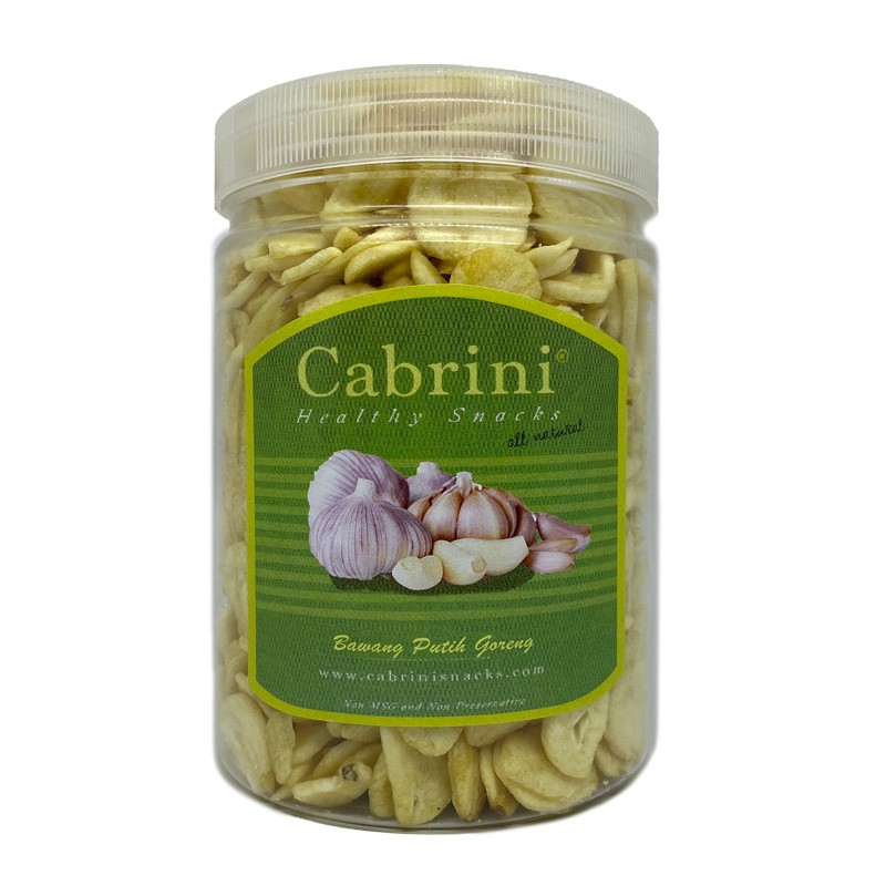 

Keripik Bawang Putih Goreng Vakum Cabrini Snacks 800 mL Vacuum Fried Sayur Sehat Diet Viral