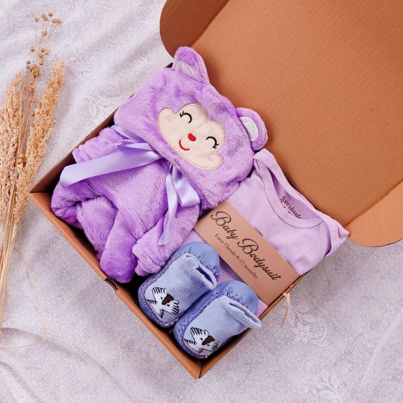 hampers baby/ gift box /kado bayi-Baby kode 13 lilac