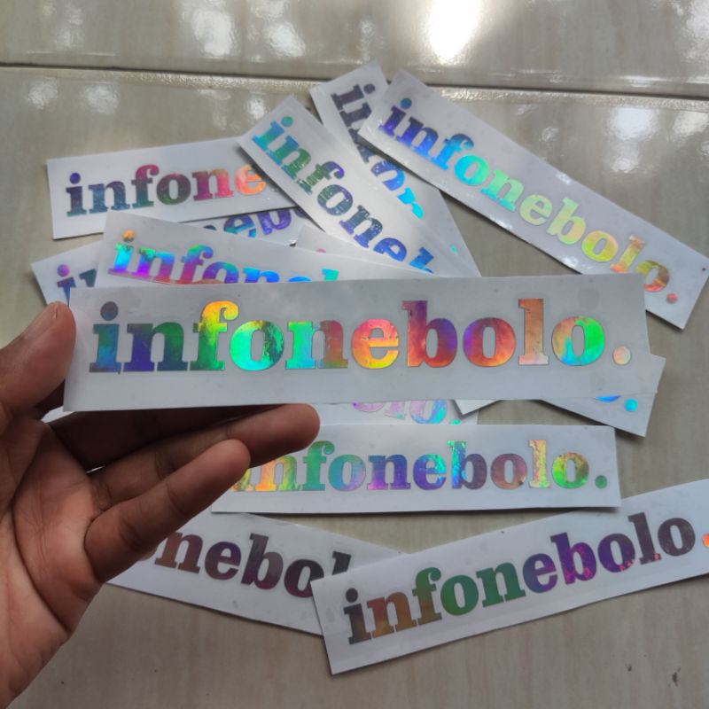 

stiker tulisan stiker hologram infonebolo