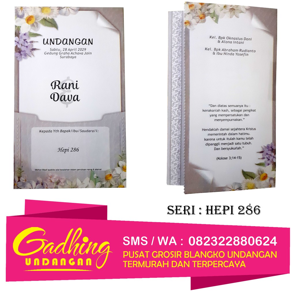 Blangko Undangan HEPI 286 Harga Murah
