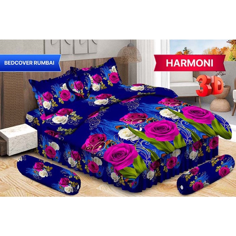 (BISA COD) BEDCOVER BONITA RUMBAI UK 180*200 CM