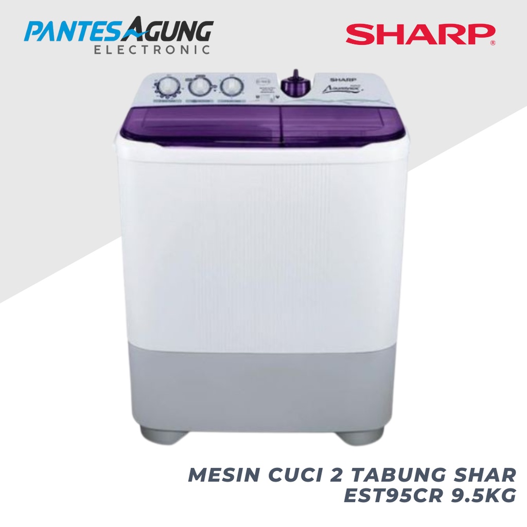 MESIN CUCI 2 TABUNG SHARP EST95CR 9.5KG