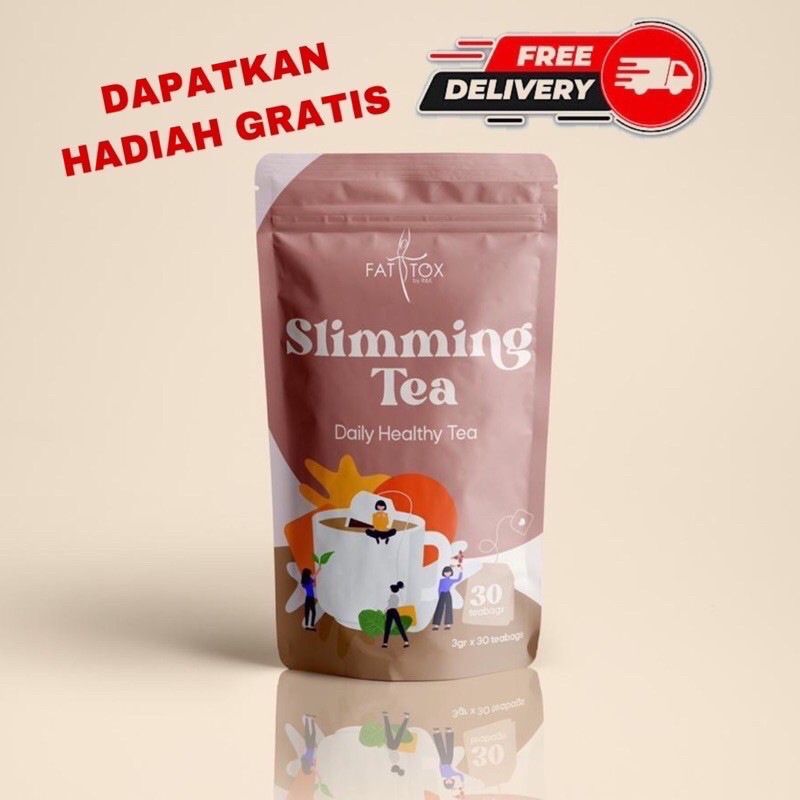 FATTOX SLIMMING TEA - TEH DIET PELANGSING HERBAL AMAN DIKONSUMSI