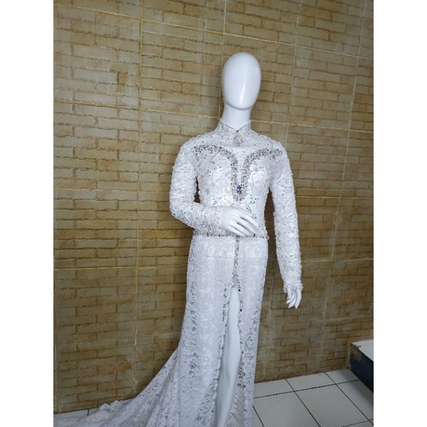 Pesanan kak delima kebaya akad mewah Payet jepang