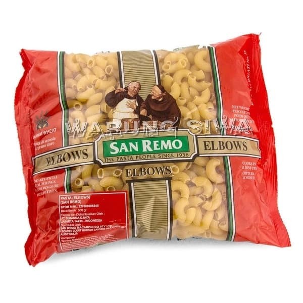 

san remo pasta elbows 500 gram