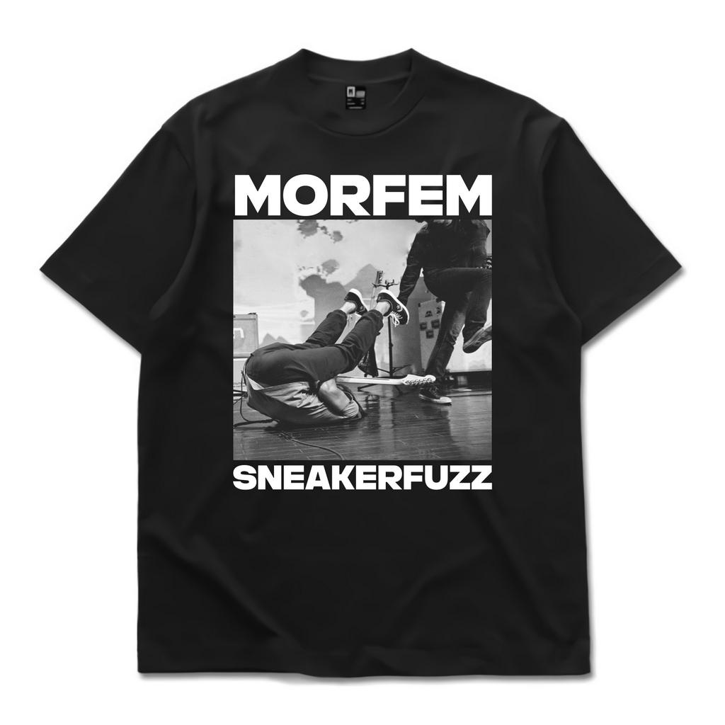 KAOS MORFEM - SNEAKERFUZZ | T-SHIRT BAND MORFEM | KAOS BAJU BAND HITAM MORFEM