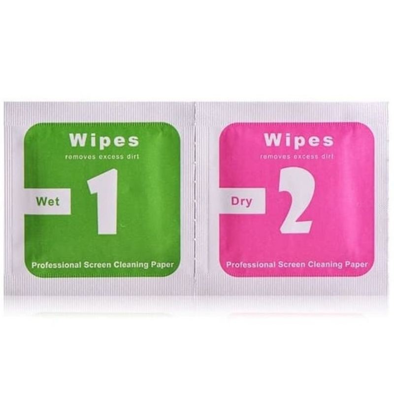 JG - Tissue Tempered Glass Wipes Wet dan Dry Tisu Tisue Pembersih Layar Kaca HP