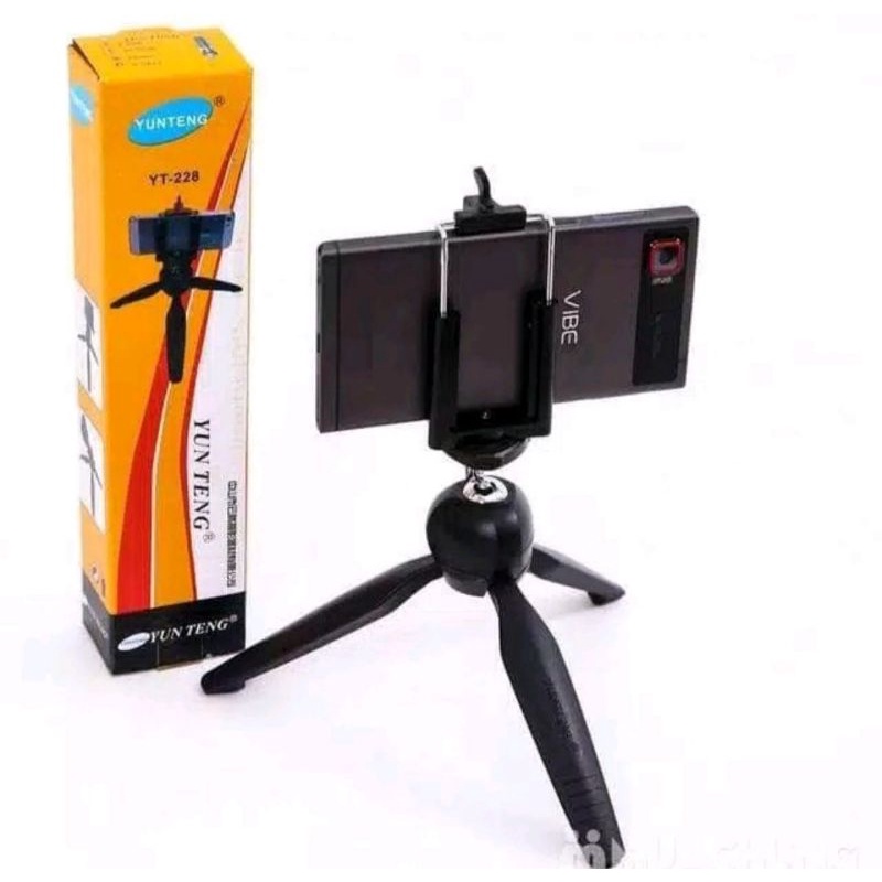 TRIPOT   YUNTENG MINI TRIPOD YT-228 / YT228 / yt288 + HOLDER U camera phone holder