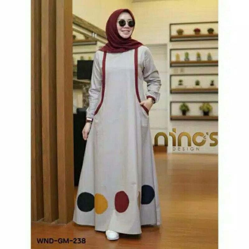 Friska dress Bahan toyobo/ninos