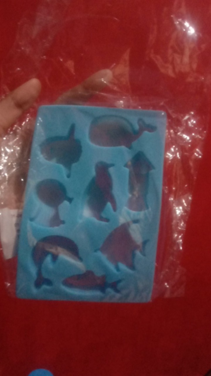 Cetakan Es Krim / Sabun Bentuk Lumba Bahan Silikon