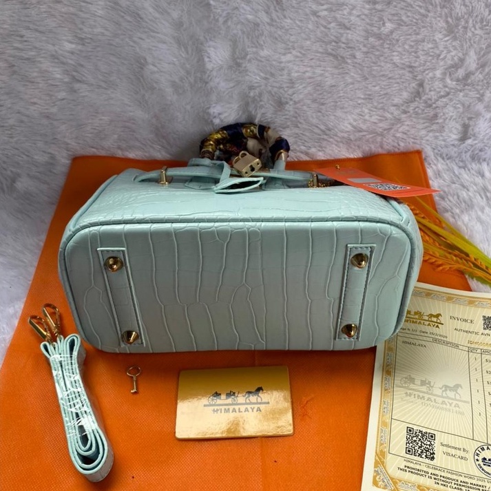 TAS SELEMPANG HIMALAYA CROCO SLINGBAG + GEMBOK + SYAL FULLSET