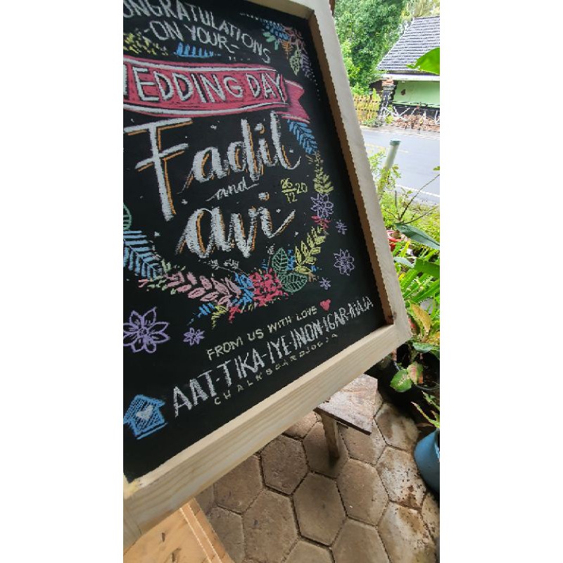 

Jasa Bikin Tulisan Kapur di Papan Tulis 40 x 50 Chalkboardjogja