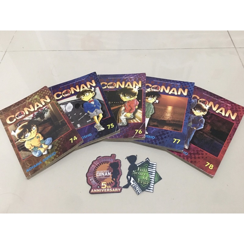 FREE GIFT] Vol. 74-78 Obral Komik Jepang (Manga) “Detektif Conan” Bahasa Indonesia (Bekas)