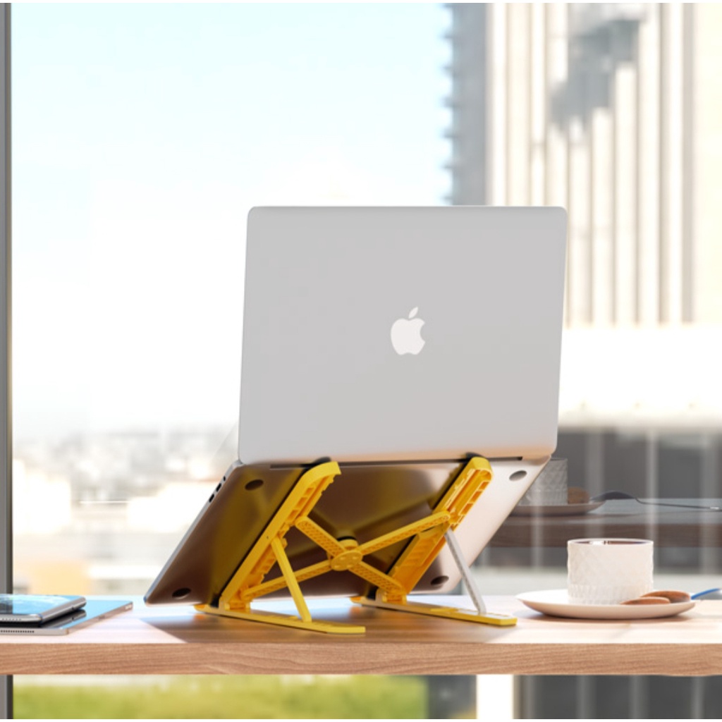 Robot Laptop Stand Holder RT-LS03 Portable Lipat Anti Slip Kompatibel dengan Semua Jenis Laptop Maupun Tablet