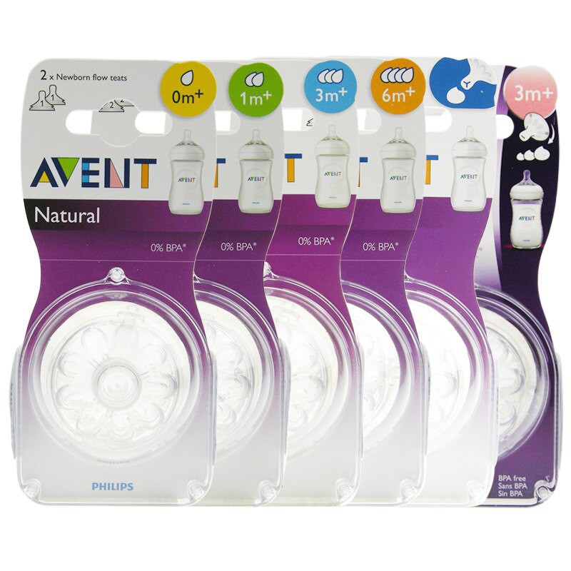 PHILIPS AVENT Teat Natural | Nipple Replacement / Kepala Dot Pengganti Avent Natural