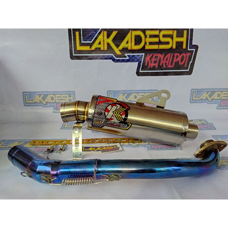 KNALPOT KAWAHARA LEHER BLUEMOON (INLET 38/50) BEAT MIO VARIO AEROX SCOOPY NMAX PCX LEXI ADV DLL