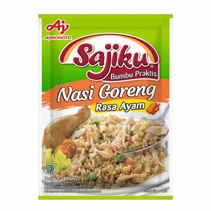 

Ajinomoto Sajiku Bumbu Nasi Goreng Rasa Ayam 20gr