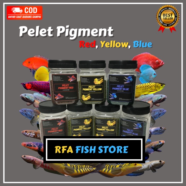 Pelet Pigment Yellow  Kualitas Premium Untuk Pakan Ikan Predator Channa Varian Yellow Maru, Asiatica, Auranti. Bukan Pelet el barca, Bang Fish, Fajar Arief