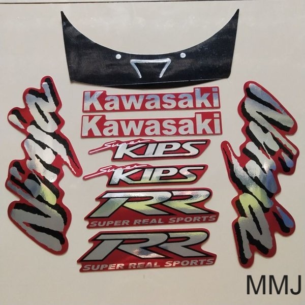 Sticker striping kawasaki ninja rr old 2007 2008 merah