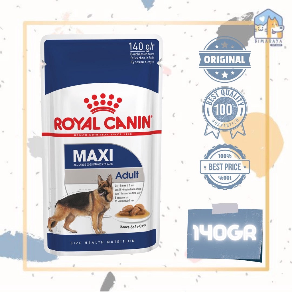 ROYAL CANIN MAXI ADULT WET FOOD 140GR (POUCH)