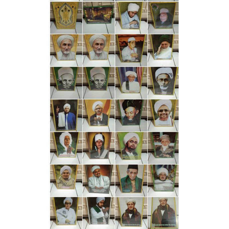 poto foto + bingkai habib habaib ulama kyai kiai