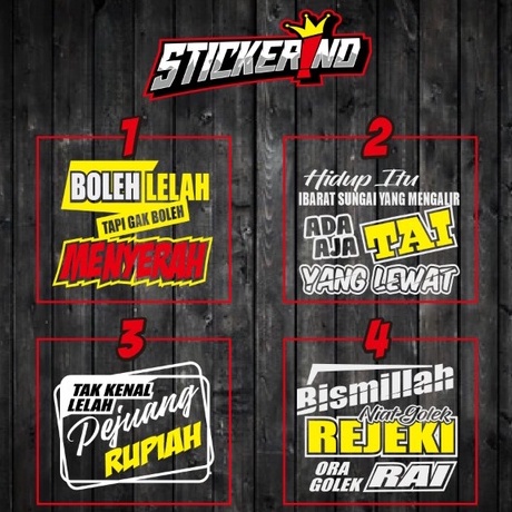 STICKER SKOTLET STIKER KACA PINTU/KACA/BODY MOBIL TRUCK/PICK UP/L300 KATA KATA KACA 2